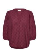 Kaenya Blouse 3/4 Sl Burgundy Kaffe