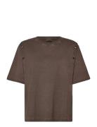 Kbbecilla Tee Brown Karen By Simonsen
