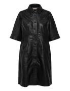 Culima Canja Leather Dress Black Culture