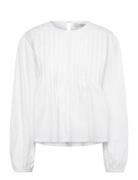 Saga Long Sleeve Blouse White A-View
