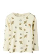 Nmmlayo Geo Ls Slim Top Lil Cream Lil'Atelier