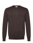 Ecovero L/S O-Neck Knit Brown Lindbergh