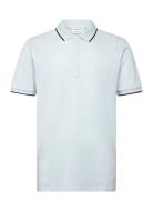 Polo Shirt W?. Contrast Piping Blue Lindbergh