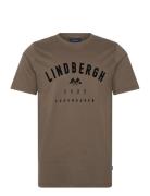 Logo Tee S/S Brown Lindbergh