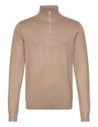 Ecovero Half Zip L/S Knit Beige Lindbergh