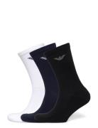 Men's Knit Short Socks White Emporio Armani
