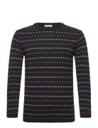 Organic Cotton Jacquard Knit - Rege Navy Knowledge Cotton Apparel