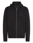 Essential Terry Zip Through Black Tommy Hilfiger