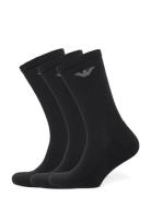 Men's Knit Short Socks Black Emporio Armani