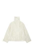 Over D Leather Jacket Cream REMAIN Birger Christensen