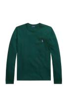 Long-Sleeve Jersey Crewneck Tee Green Polo Ralph Lauren