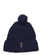 Polo Bear Rib Pom-Pom Beanie Navy Polo Ralph Lauren