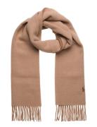 Fringe-Trim Wool Scarf Brown Polo Ralph Lauren