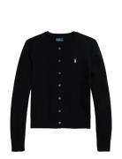 Cotton Crewneck Cardigan Black Polo Ralph Lauren