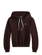 Shrunken Fit Fleece Hoodie Brown Polo Ralph Lauren