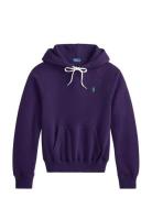 Shrunken Fit Fleece Hoodie Purple Polo Ralph Lauren