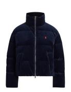 Quilted Corduroy Down Jacket Navy Polo Ralph Lauren