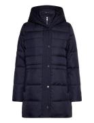Hooded Quilted Vestee Down Coat Navy Lauren Ralph Lauren