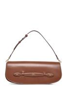 Bellport Leather Long-Flap Clutch Brown Polo Ralph Lauren