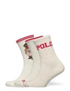 Polo Bear Crew Sock 3-Pack Gift Set Beige Polo Ralph Lauren