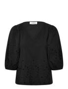 Slmanja Blouse Ss Black Soaked In Luxury