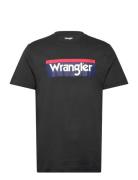 3Clr Logo Tee Black Wrangler