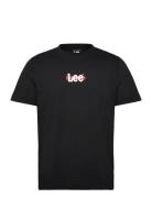 Medium Logo Tee Black Lee Jeans