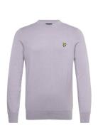 Cotton Merino Crew Neck Jumper Purple Lyle & Scott