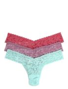Hanky Panky Signature Lace, Low Rise Thong, 3 Pack Boxed Pink Hanky Pa...
