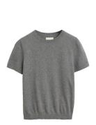 Light Knit Ss C-Neck Grey GANT
