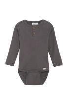 Body Ls Rib Grey Minymo