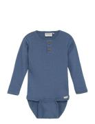 Body Ls Rib Blue Minymo