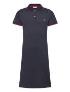 Fitted Polo Pique Dress Navy GANT