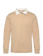 Baseball Polo L/S Beige Lindbergh