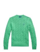 Cable-Knit Cotton Sweater Green Polo Ralph Lauren