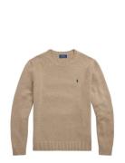 Cotton Crewneck Sweater Beige Polo Ralph Lauren