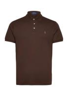 Pima Polo-Ssl-Knt Brown Polo Ralph Lauren