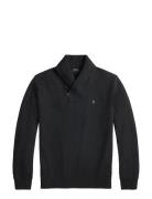 Luxury Jersey Shawl-Collar Pullover Navy Polo Ralph Lauren
