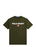 Classic Fit Polo Sport Jersey T-Shirt Green Polo Ralph Lauren