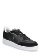Open Masters Suede-Paneled Sneaker Black Polo Ralph Lauren