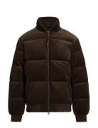 Corduroy Down Jacket Brown Polo Ralph Lauren