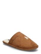 Klarence Microsuede Scuff Slipper Brown Polo Ralph Lauren