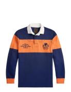 Classic Fit Embroidered Rugby Shirt Navy Polo Ralph Lauren