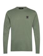 Belstaff Long Sleeved T-Shirt Silver Birch Green Belstaff