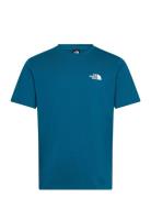 M Ss Simple Dome Tee Blue The North Face