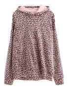 Sweatshirt Hood Velour Pink Lindex