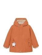 Matwally Fleece Lined Winter Jacket. Grs Orange MINI A TURE