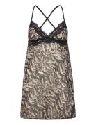 Origins-Print Dress Black Dorina