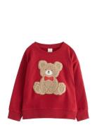 Sweatshirt Med Børstet Inderside Red Lindex