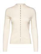 Fine Rib Knit Cardigan Cream Mango